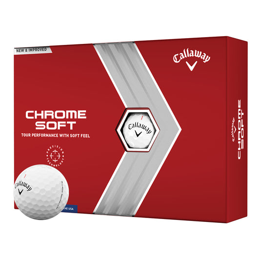 CALLAWAY CHROME SOFT Golf Balls 12pk (Wht)