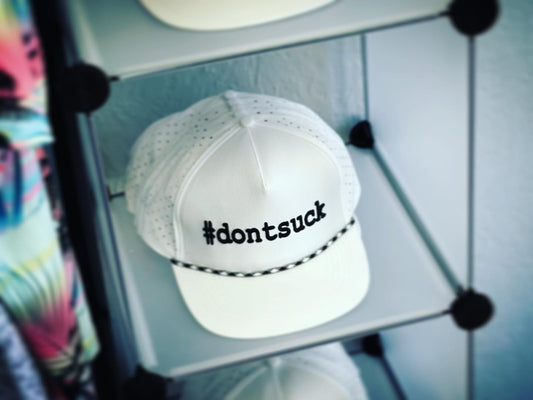 #DONTSUCK DRY-FIT POLYESTER ROPE HAT